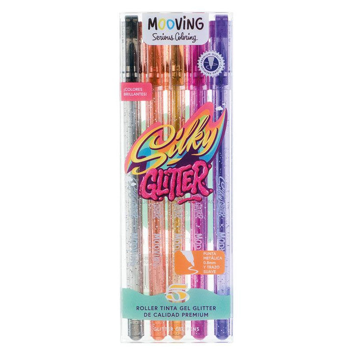 Roller Tinta Gel Glitter x 5